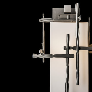 Tura Tura Medium Outdoor Sconce in Coastal Burnished Steel