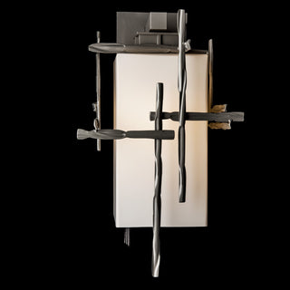 Tura Tura Medium Outdoor Sconce in Coastal Burnished Steel