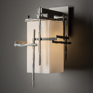 Tura Tura Medium Outdoor Sconce in Coastal Burnished Steel