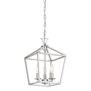 Townsend Three Light Pendant in Polished Nickel
