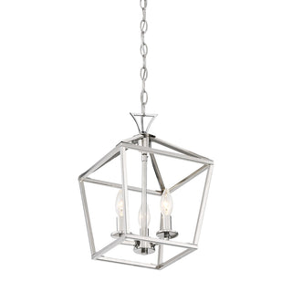 Townsend Three Light Pendant in Polished Nickel
