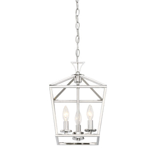 Townsend Three Light Pendant in Polished Nickel