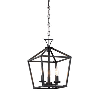 Townsend Three Light Pendant in Matte Black