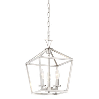 Townsend Three Light Pendant in Satin Nickel