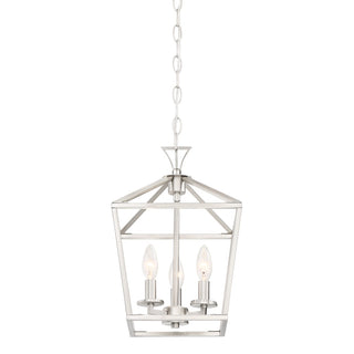 Townsend Three Light Pendant in Satin Nickel