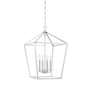 Townsend Four Light Pendant in Polished Nickel