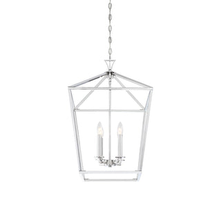 Townsend Four Light Pendant in Polished Nickel