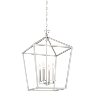 Townsend Four Light Pendant in Satin Nickel