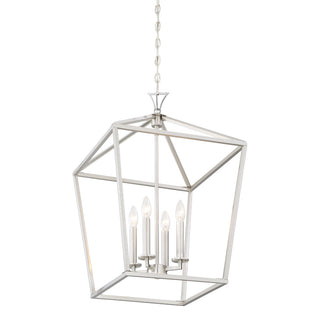 Townsend Four Light Pendant in Satin Nickel