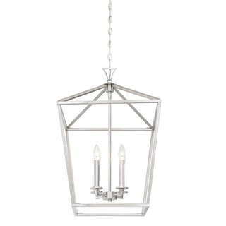 Townsend Four Light Pendant in Satin Nickel