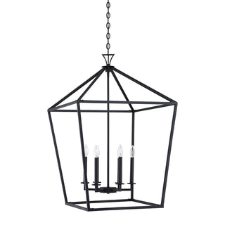 Townsend Six Light Pendant in Matte Black