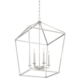 Townsend Six Light Pendant in Satin Nickel