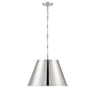 Alden One Light Pendant in Polished Nickel