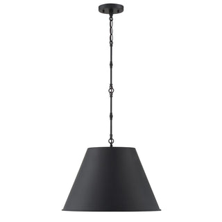 Alden One Light Pendant in Matte Black