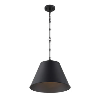 Alden One Light Pendant in Matte Black