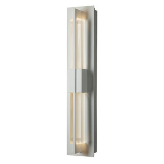 Axis Double Axis Small LED Outdoor Sconce in Coastal White