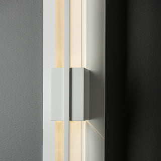 Axis Double Axis Small LED Outdoor Sconce in Coastal White
