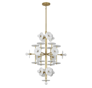 Amani 15 Light Chandelier in Royal Gold