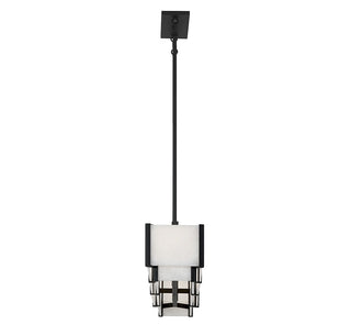 Orleans Five Light Linear Chandelier in Black Cashmere