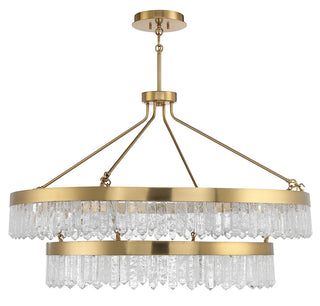 Landon LED Pendant in Warm Brass