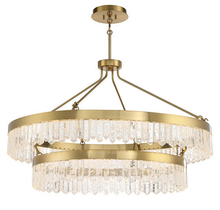 Landon LED Pendant in Warm Brass