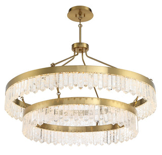 Landon LED Pendant in Warm Brass