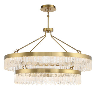 Landon LED Pendant in Warm Brass