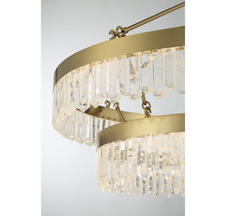 Landon LED Pendant in Warm Brass