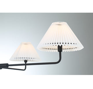 Four Light Chandelier in Matte Black