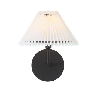 One Light Wall Sconce in Matte Black