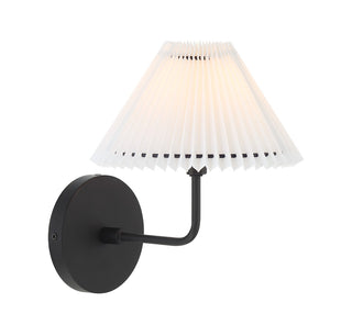 One Light Wall Sconce in Matte Black