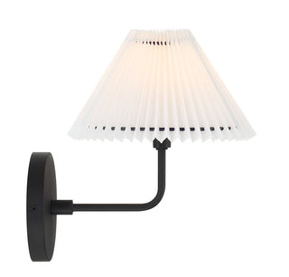 One Light Wall Sconce in Matte Black