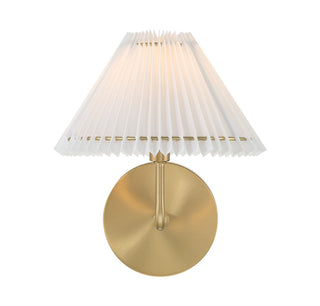 One Light Wall Sconce in Natural Brass