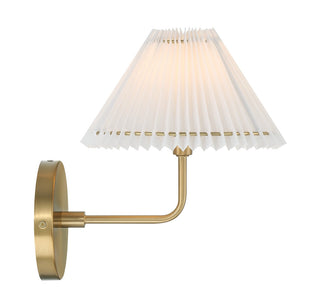 One Light Wall Sconce in Natural Brass