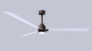 Alessandra - LK 72" Ceiling Fan in Textured Bronze