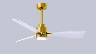 Alessandra - LK 42" Ceiling Fan in Brushed Brass