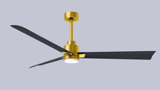 Alessandra - LK 56" Ceiling Fan in Brushed Brass