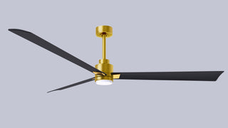 Alessandra - LK 72" Ceiling Fan in Brushed Brass
