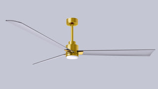 Alessandra - LK 72" Ceiling Fan in Brushed Brass