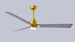 Alessandra - LK 56" Ceiling Fan in Brushed Brass