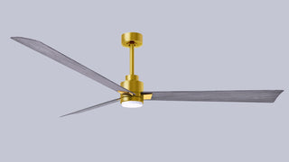 Alessandra - LK 72" Ceiling Fan in Brushed Brass
