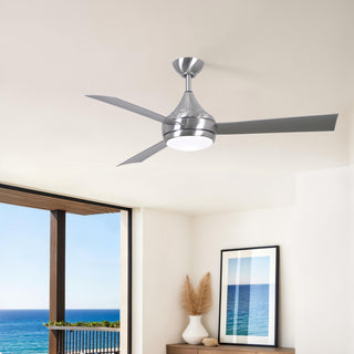 Donaire 52" Ceiling Fan in Brushed Stainless