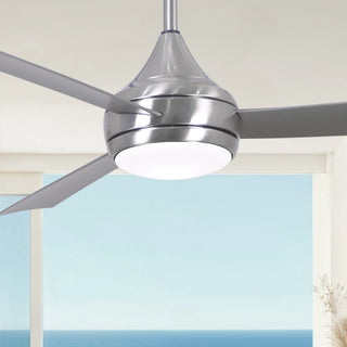 Donaire 52" Ceiling Fan in Brushed Stainless