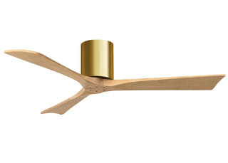 Irene-3H 52" Ceiling Fan in Brushed Brass