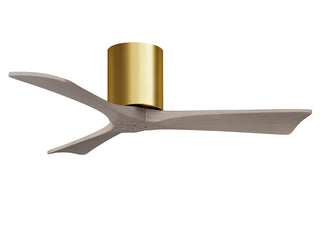 Irene-3H 42" Ceiling Fan in Brushed Brass