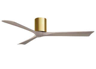 Irene-3H 60" Ceiling Fan in Brushed Brass