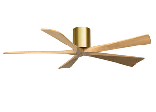 Irene-5H 60" Ceiling Fan in Brushed Brass