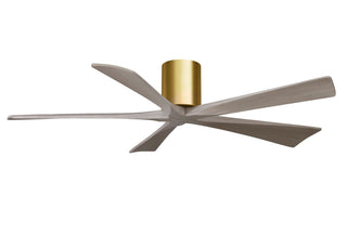Irene-5H 60" Ceiling Fan in Brushed Brass