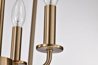 Emma Four Light Pendant in Burnished Brass