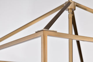 Emma Four Light Pendant in Burnished Brass